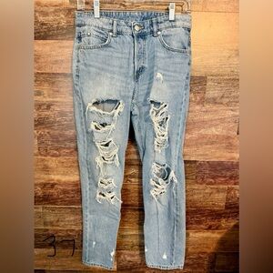 &Denim, Boyfriend, Low Waist, Buttonfly, Size 4
#0037